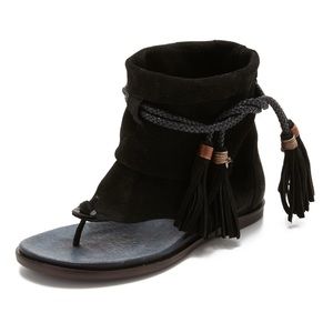 Free people black marlo boot sandal